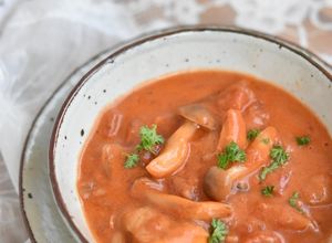 鶏もも肉ときのこのトマトクリームソース煮-レシピのメイン写真
