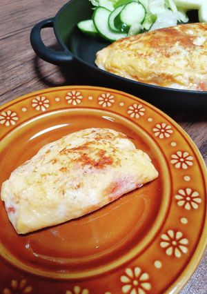 離乳食☆トマトとしらすのチーズオムレツ-レシピのメイン写真