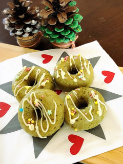 抹茶のリース焼きドーナツ-レシピのメイン写真