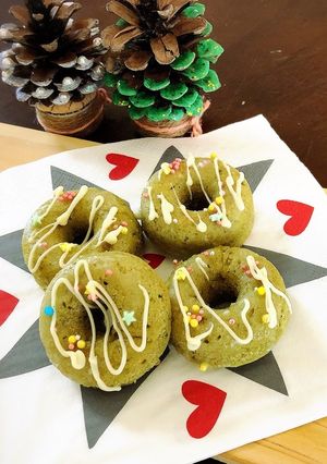 抹茶のリース焼きドーナツ-レシピのメイン写真