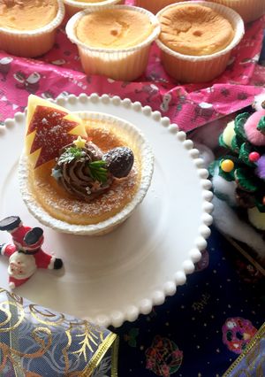 クリスマス♡米粉deカップシフォンケーキ-レシピのメイン写真