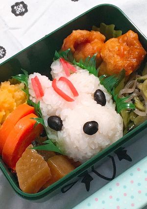 こんこんおキツネ様弁当-レシピのメイン写真