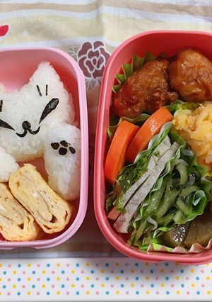 福よ来い来い招き猫弁当-レシピのメイン写真