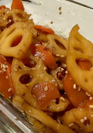 ピリ辛！蓮根と人参のきんぴら-レシピのメイン写真
