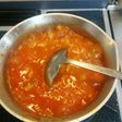 余ったトマトソースでトマトスープ☆