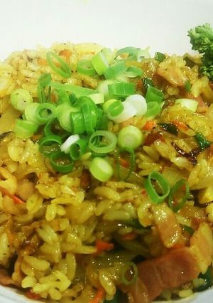 ベーコンとタマネギで簡単ドライカレー-レシピのメイン写真