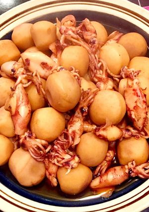 包丁いらずで時短！イカと里芋の煮物-レシピのメイン写真
