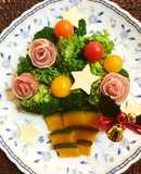 食卓にクリスマスツリーのサラダを♪