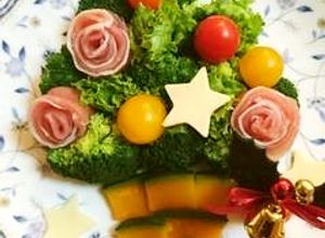 食卓にクリスマスツリーのサラダを♪-レシピのメイン写真
