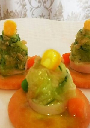 ズッキーニのきらきらクリスマスツリー-レシピのメイン写真