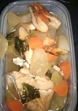 大根人参ちくわ小松菜厚揚げの煮物♪-レシピのメイン写真