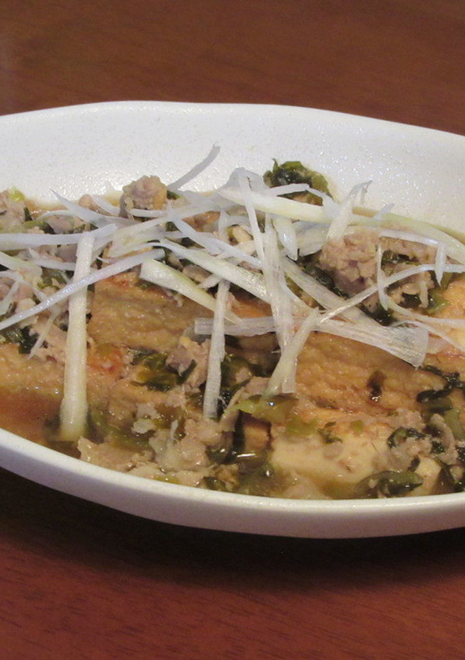 豚バラ肉と厚揚げと高菜漬けの炒め煮-レシピのメイン写真