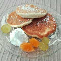 A picture of バレンタインふわふわスフレパンケーキ♥.