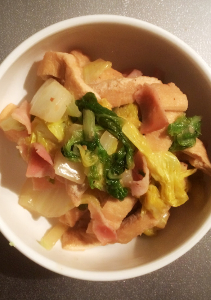 常備菜！白菜と油揚げの炒め煮-レシピのメイン写真