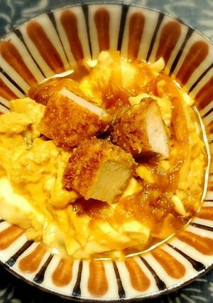 木綿豆腐で！豆腐カツ丼-レシピのメイン写真