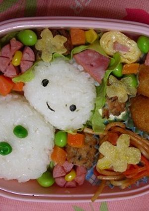 ☆本当に簡単♪かわいいゆきだるま弁当☆-レシピのメイン写真
