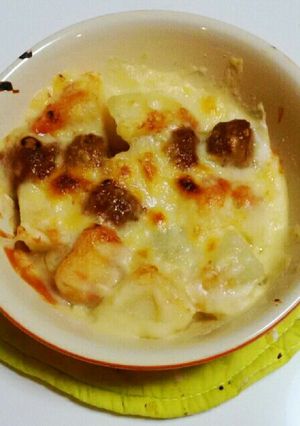 簡単★ミートボールとじゃがいもチーズ焼き-レシピのメイン写真