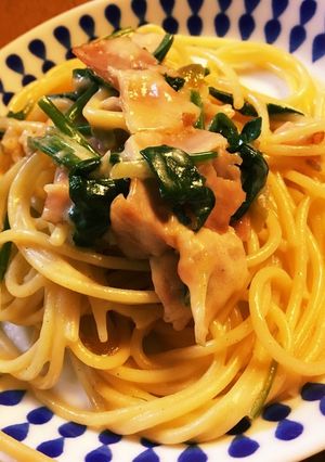 ほうれん草とベーコンのクリームパスタ-レシピのメイン写真