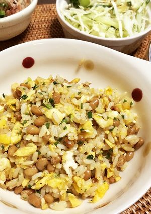 納豆好きにはたまらない！納豆チャーハン♪-レシピのメイン写真
