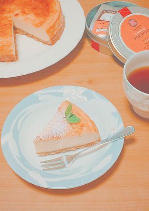 ミキサーで簡単！ふわふわチーズケーキ♡-レシピのメイン写真