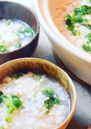鶏だしでじわっと美味い♪七草がゆ＊-レシピのメイン写真