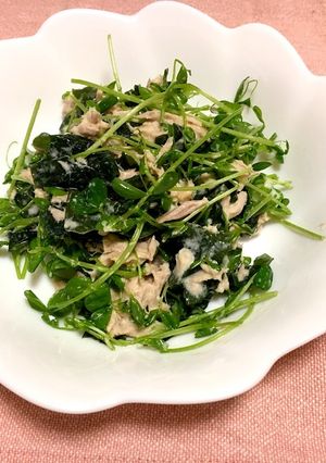 簡単☆パクパク豆苗サラダ-レシピのメイン写真