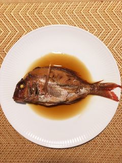 鯛のまるっと煮付け-レシピのメイン写真