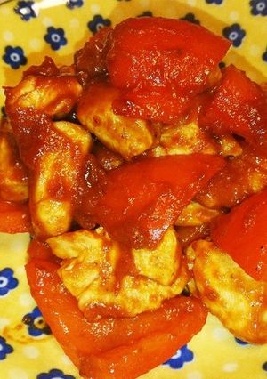 鳥むね肉とパプリカのケチャップ炒め-レシピのメイン写真