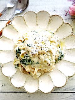 乳製品不使用!!かぶと春菊の豆乳パスタ-レシピのメイン写真