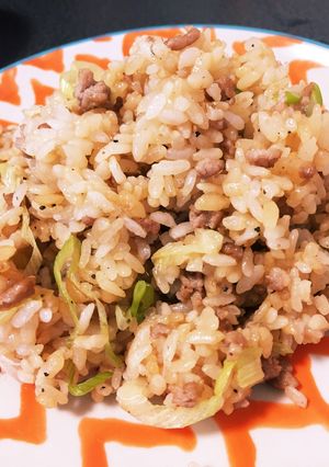 ちょー簡単！ひき肉チャーハン-レシピのメイン写真