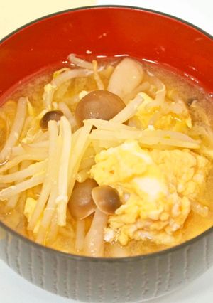 【簡単】もやし味噌汁-レシピのメイン写真