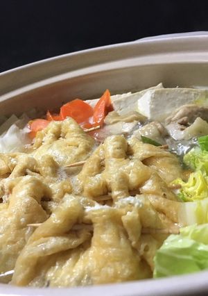 冷凍ごぼうでもち巾着（鍋）-レシピのメイン写真