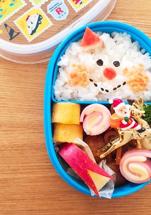クリスマス☆簡単スノーマンのキャラ弁-レシピのメイン写真