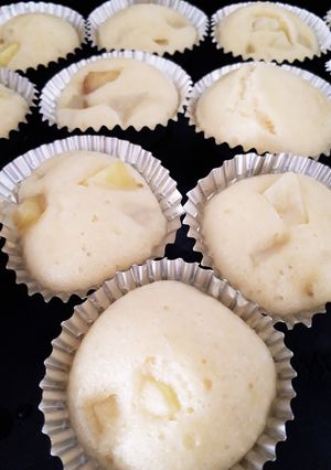 離乳食後期☆りんごとさつまいもの蒸しパン-レシピのメイン写真