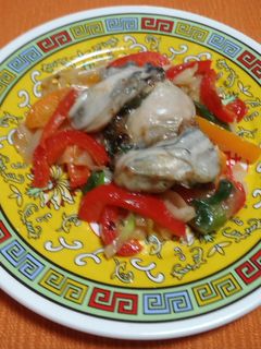 牡蠣の中華野菜炒め-レシピのメイン写真