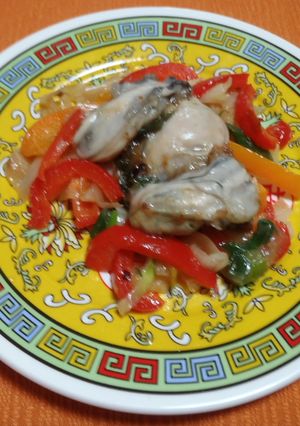 牡蠣の中華野菜炒め-レシピのメイン写真