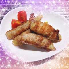 รูปของ ヤーコンの豚バラ肉巻き唐揚げ