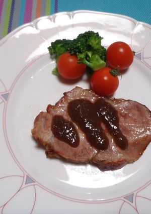 豪華簡単ローストポーク　バルサミコソース-レシピのメイン写真