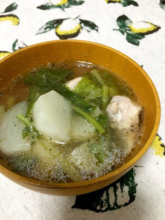 かぶと鶏肉のあったかスープ♡-レシピのメイン写真