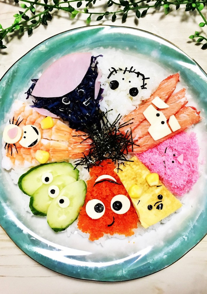 ツムツム☆ちらし寿司-レシピのメイン写真