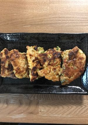 捨てないで！ネギの青い部分で和風チヂミ☆-レシピのメイン写真