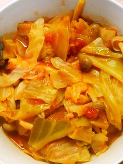 簡単❃キャベツと きのこのトマト煮❃-レシピのメイン写真