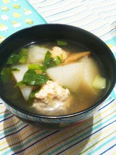 かぶと鶏団子のスープ-レシピのメイン写真