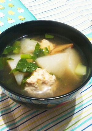 かぶと鶏団子のスープ-レシピのメイン写真