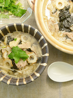 大鍋で美味しく!海苔たっぷり雑炊-レシピのメイン写真
