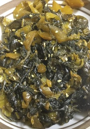 超楽々 定番高菜漬けのごま油炒め作ります-レシピのメイン写真