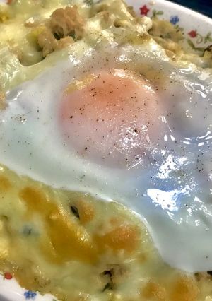 【低糖質】半熟卵と豆腐のグラタン-レシピのメイン写真
