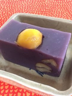 パープルスイートロードと栗の羊羹-レシピのメイン写真