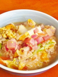 ラーメンの残りスープで美味しい雑炊-レシピのメイン写真