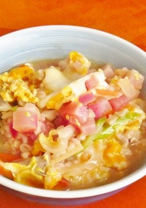 ラーメンの残りスープで美味しい雑炊-レシピのメイン写真